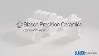 A video title card: Blasch Precision Ceramics - ODYTRON 015XDII