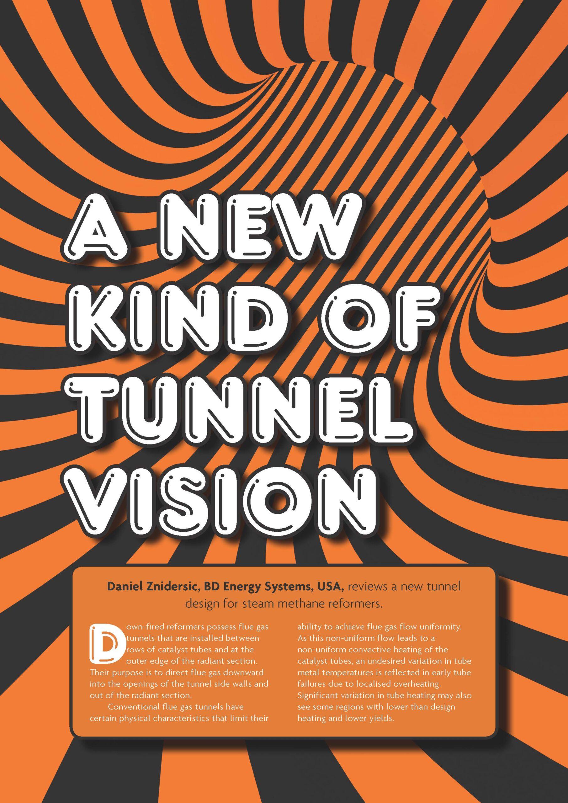First page of "A New Kind of Tunnel Vision" article.