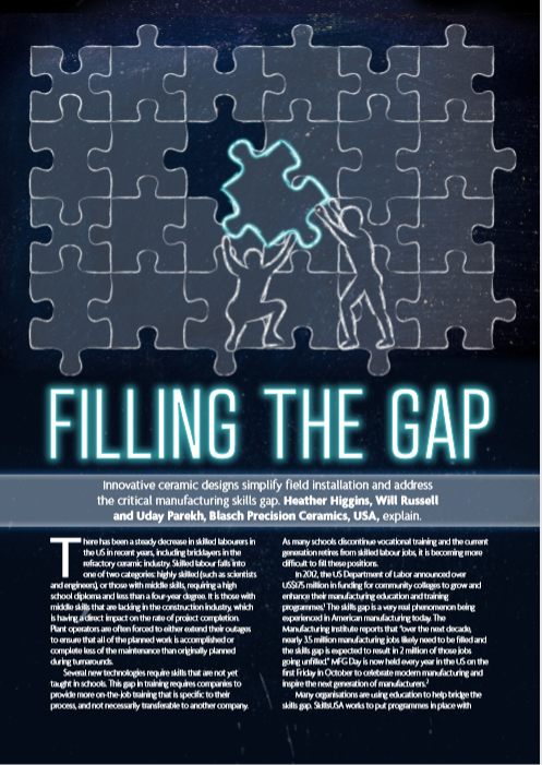 First page of "Filling the Gap" article.