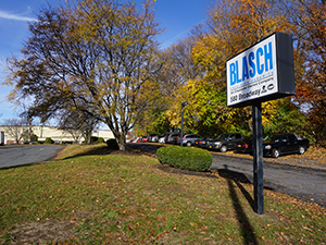 Blasch sign outside office building
